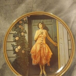 Norman Rockwell Rediscovered Women Seventh Issue Plate “Standing in the Doorway”